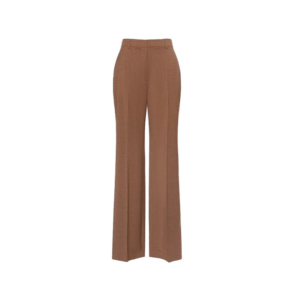 Max Mara Brown Virgin Wool Dress Pants