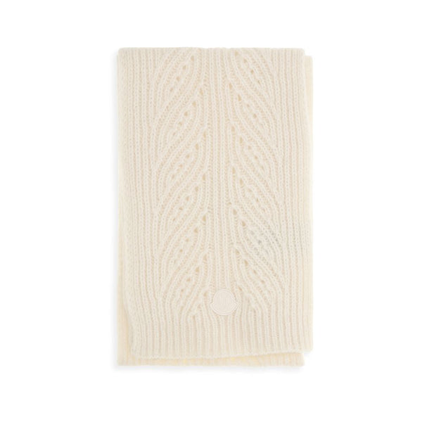 Moncler Beige Wool Oves Aries Foulard