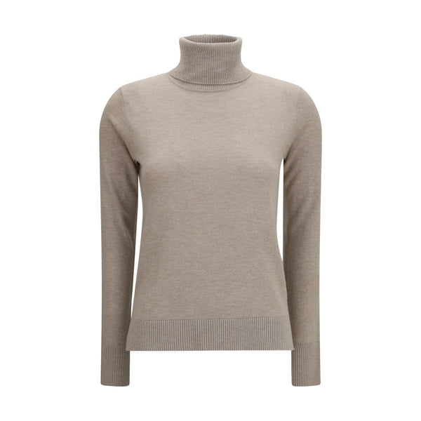 'S Max Mara Beige Wool Oves Aries Turtleneck