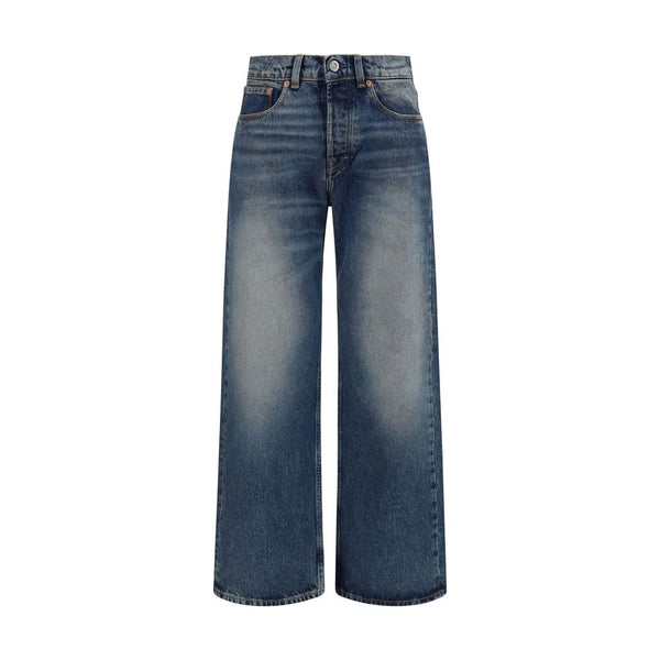 Our Legacy Blue Cotton Relaxed Fit Jeans