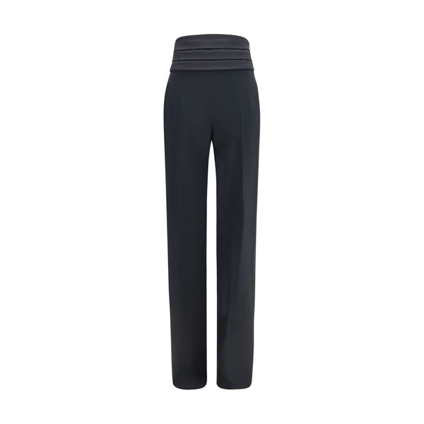 Ermanno Scervino Black Viscose Casual Pants
