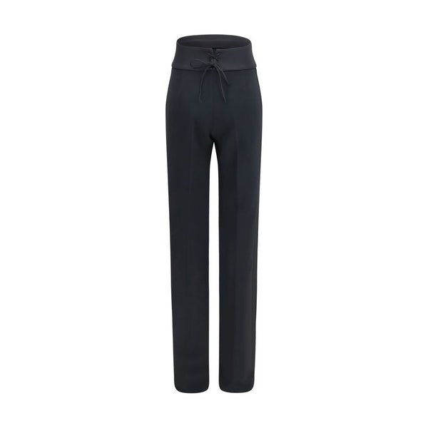 Ermanno Scervino Black Viscose Casual Pants