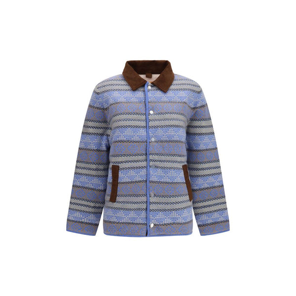 Guest in Residence Blue Wool Oves Aries Full-Length Jacket
