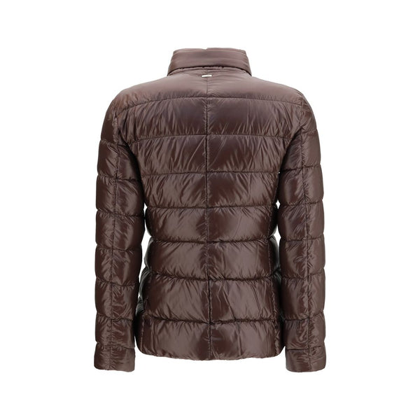 Herno Brown Goose Down Full-Length Jacket