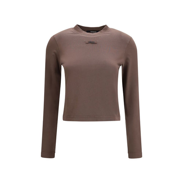 Jacquemus Brown Cotton Long Sleeve T-Shirt