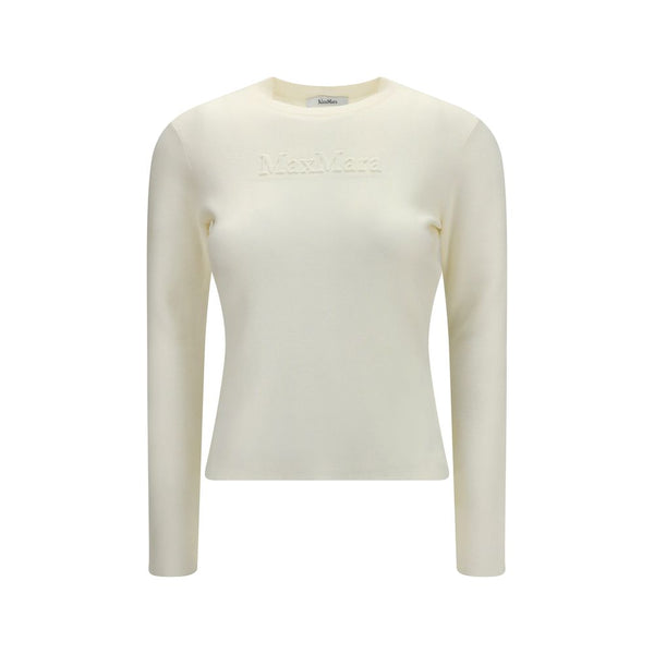 Max Mara White Wool Oves Aries Sweatshirt