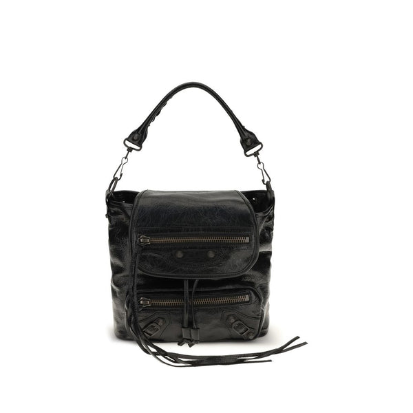 Balenciaga Black Lamb Ovis Aries Backpack