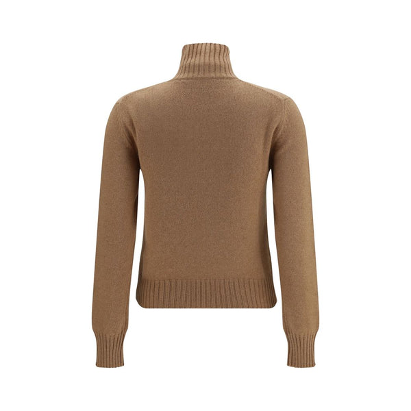 Ami Paris Brown Cashmere Turtleneck
