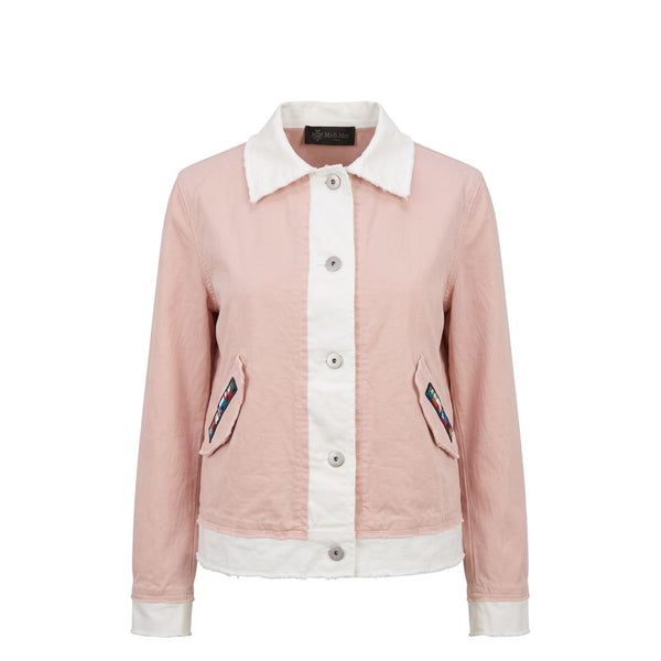 Mr&Mrs Italy Pink Cotton Women's Jacket