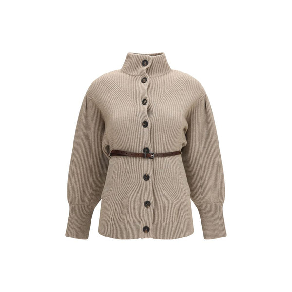 Brunello Cucinelli Beige Wool Oves Aries Cardigan