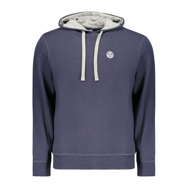North Sails Blue Cotton Men's Hoodie