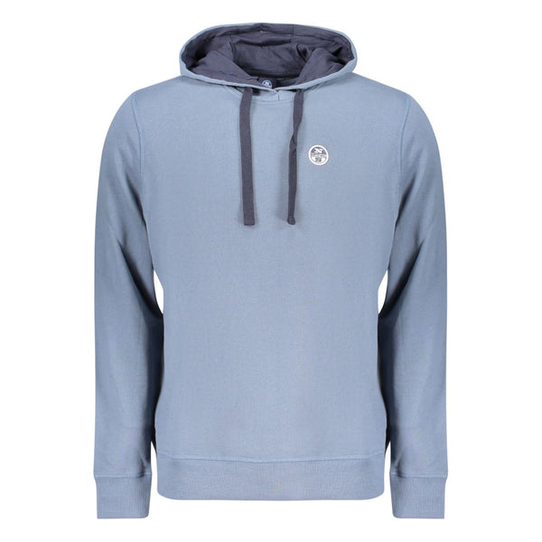 North Sails Blue Cotton Men's Hoodie