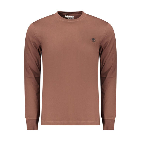Timberland Brown Cotton Men's T-Shirt