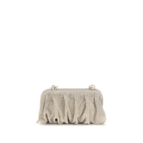 Benedetta Bruzziches Silver Aluminum Clutch Bag