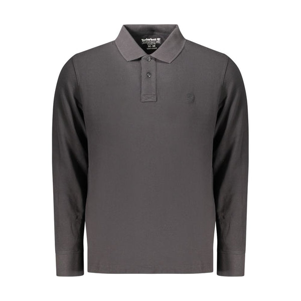 Timberland Black Cotton Men's Polo Shirt