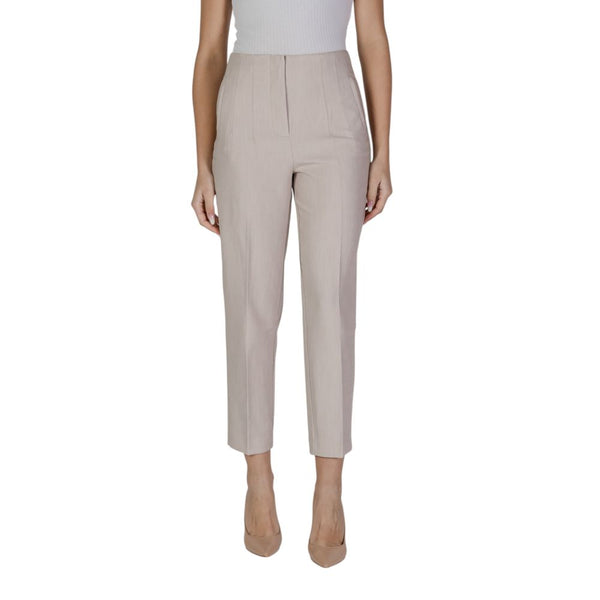Only Beige Recycled Polyester Casual Pants
