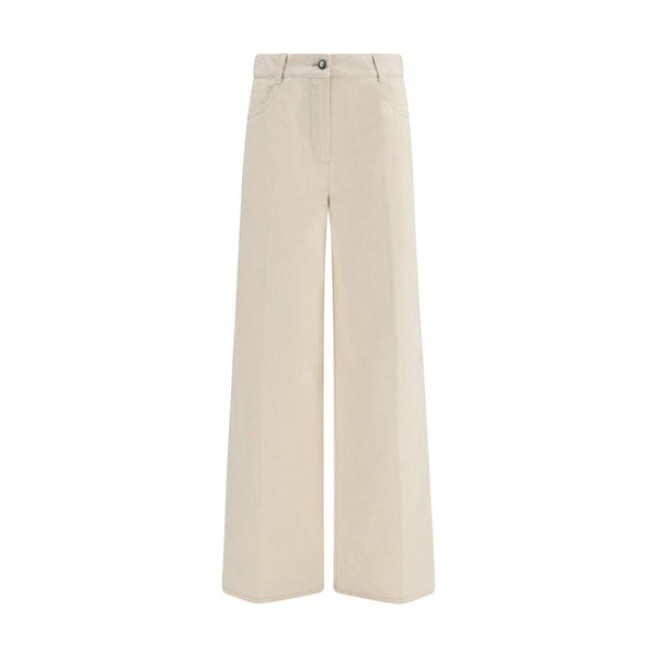 Forte_Forte White Cotton Jeans Denim