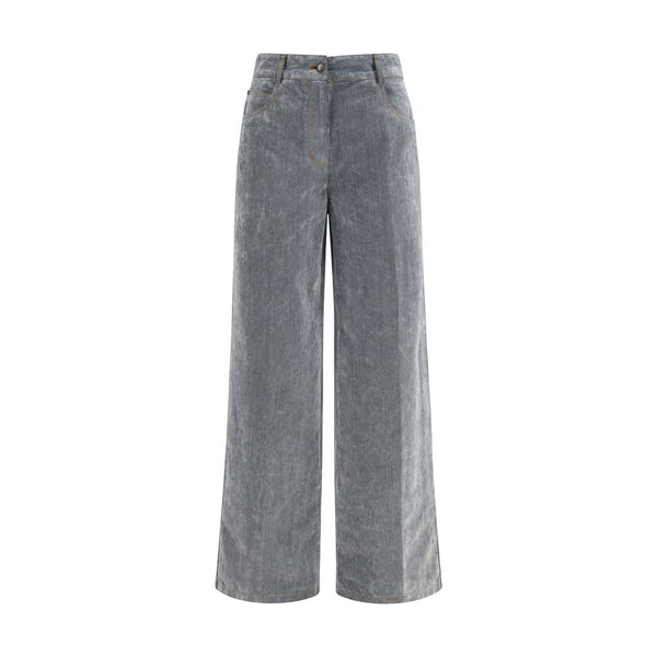 Forte_Forte Gray Cotton Jeans Denim