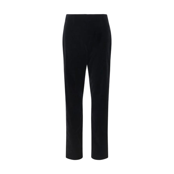 Khaite Black Cotton Casual Pants