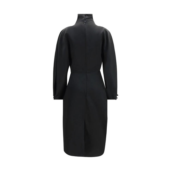 Khaite Black Acetate Cocktail Dress