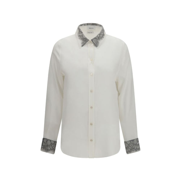 Alexander McQueen White Silk Dress Shirt