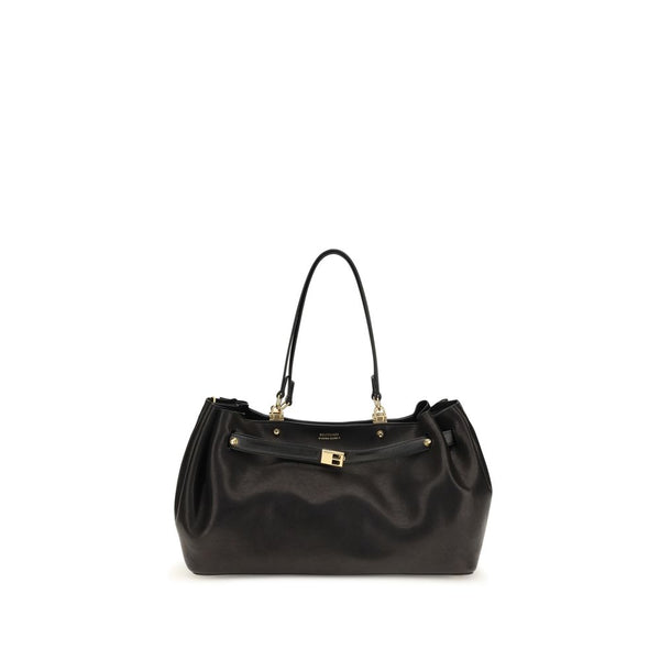 Balenciaga Black Calf Leather Bos Taurus Shoulder Bag