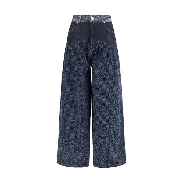 Ganni Blue Cotton Jeans Denim