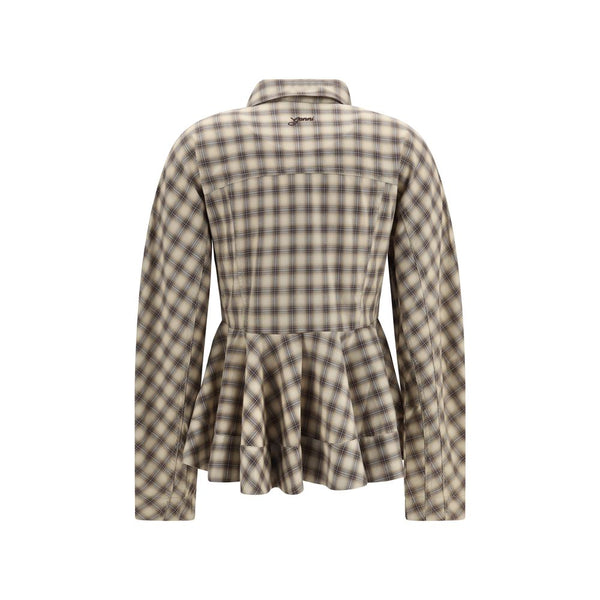 Ganni Beige Cotton Blouse