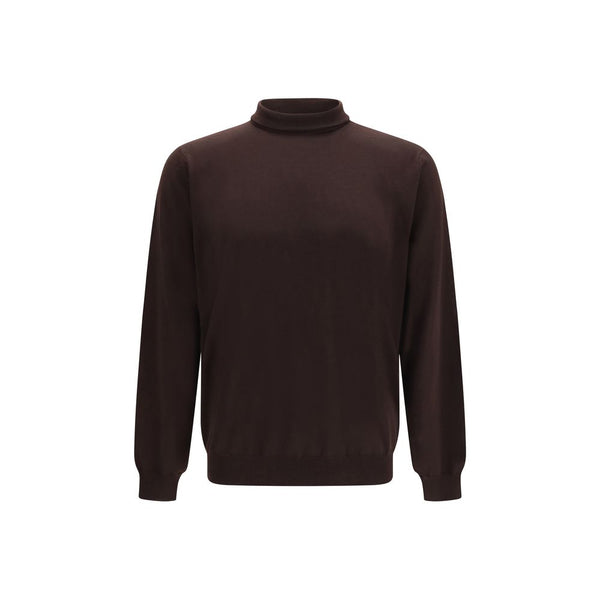 Lardini Brown Wool Oves Aries Sweatshirt