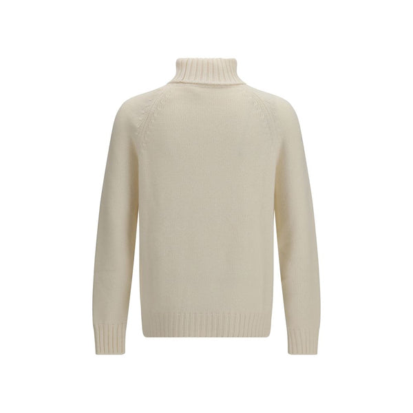 Umit Benan White Cashmere Turtleneck