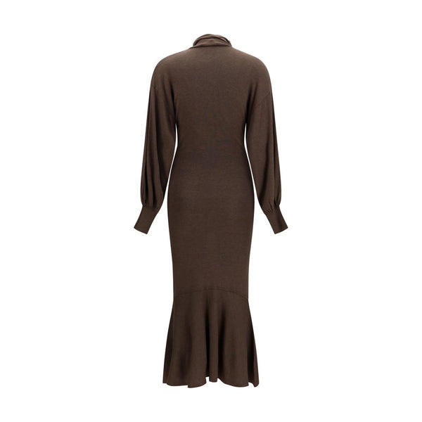 Jacquemus Brown Silk Casual Dress
