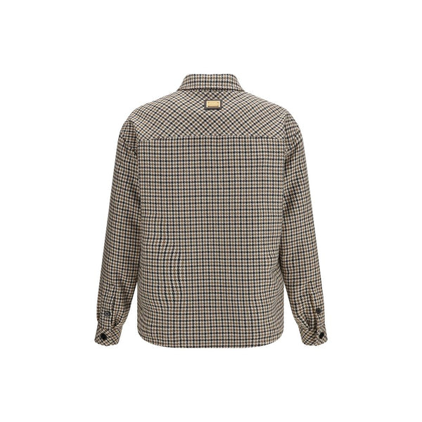 Dolce & Gabbana Brown Wool Oves Aries Full-Length Jacket