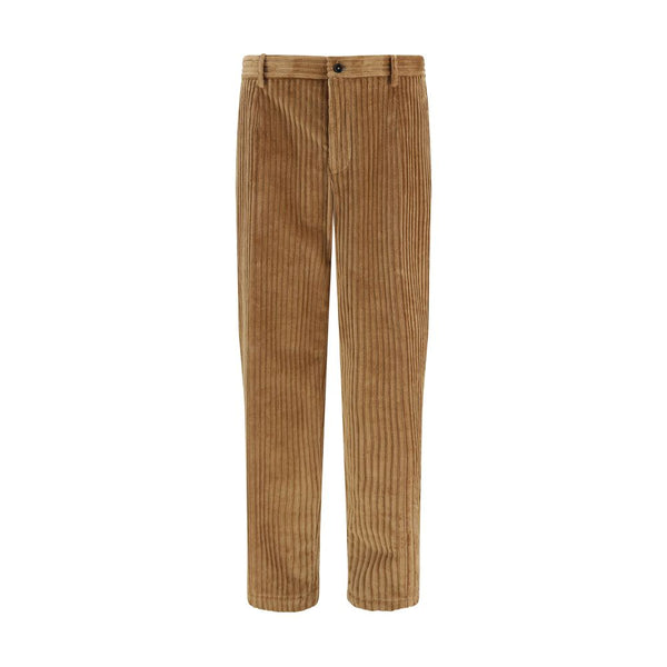 Dolce & Gabbana Brown Cotton Casual Pants