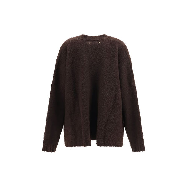 Golden Goose Brown Wool Oves Aries Cardigan