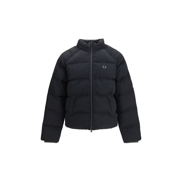 Fred Perry Black Polyamide Full-Length Jacket