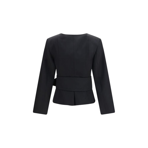 Jacquemus Black Wool Oves Aries Full-Length Jacket