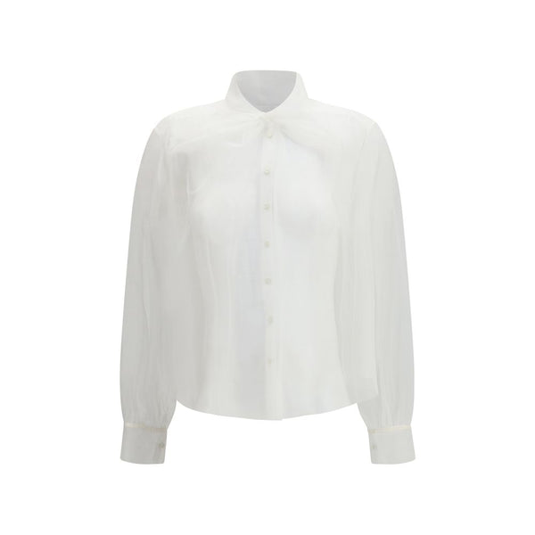 Forte_Forte White Polyester Blouse