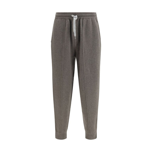 Brunello Cucinelli Bicolor Cashmere Joggers (Workout Pants)