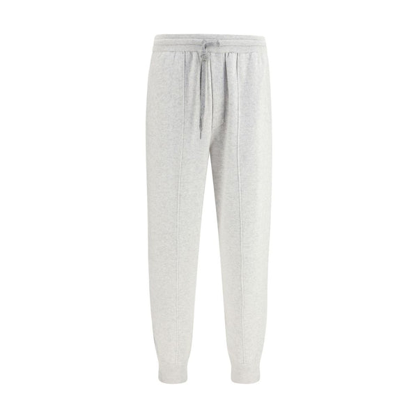 Brunello Cucinelli Gray Cashmere Athletic Pants