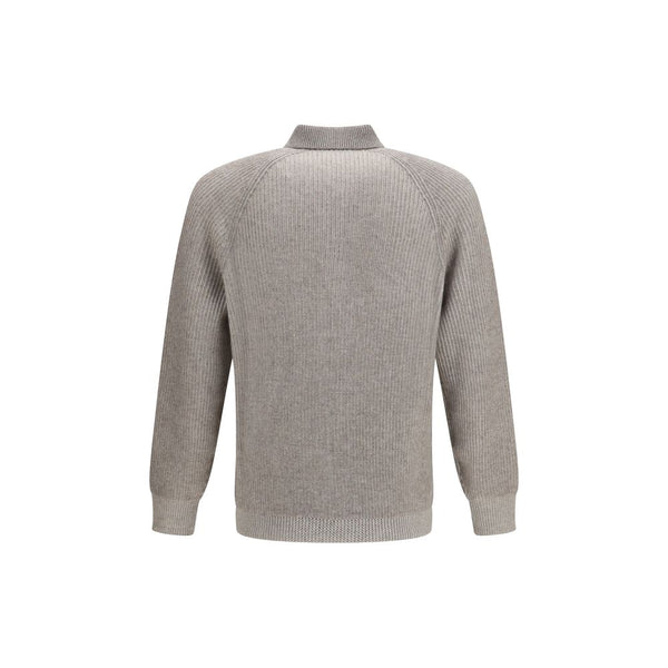 Brunello Cucinelli Gray Cashmere Sweatshirt