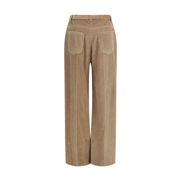 Brunello Cucinelli Brown Cotton Casual Pants