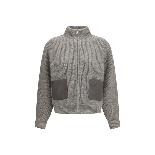 Fabiana Filippi Gray Wool Oves Aries Sweatshirt