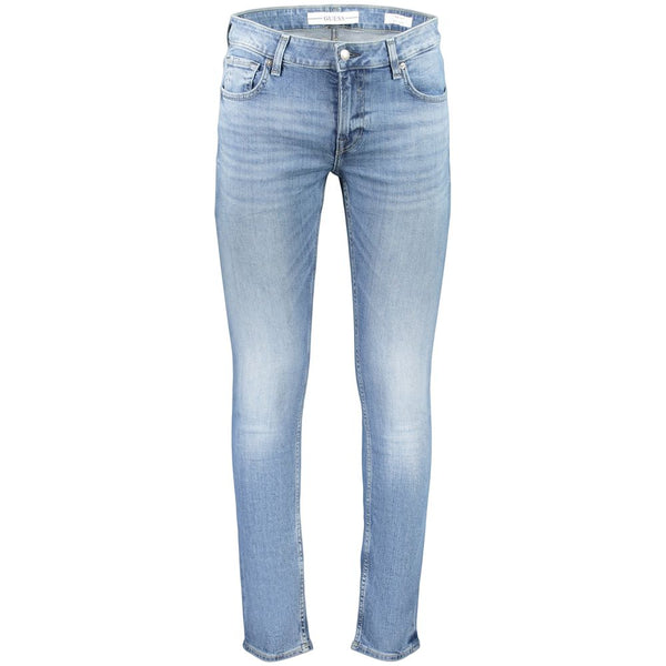 Guess Jeans Azzurro Cotton Mens Jeans