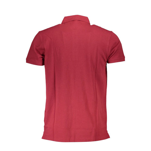 Cavalli Class Red Cotton Men's Polo Shirt