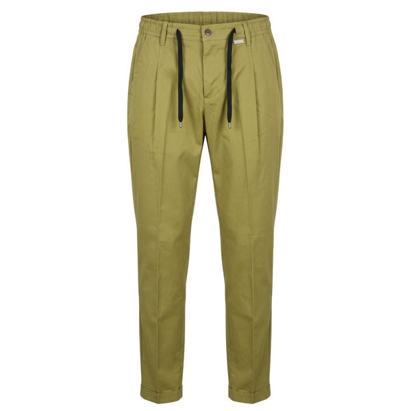 Baldinini Trend Green Cotton Men Pants