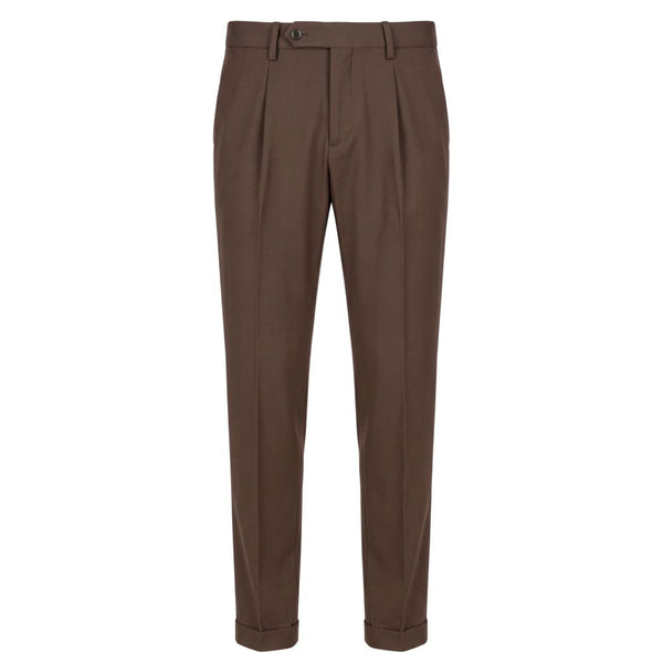 Baldinini Trend Brown Viscose Men Pants