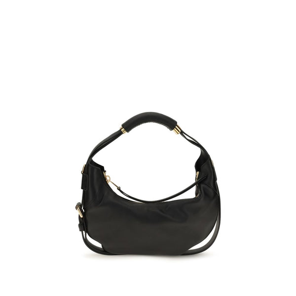 Moschino Black Calf Leather Bos Taurus Handbag