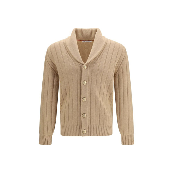 Brunello Cucinelli Beige Cashmere Cardigan