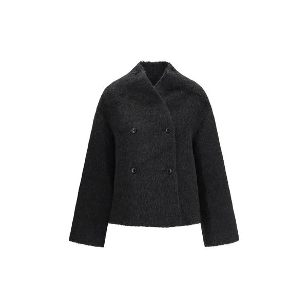 Loulou De Saison Black Alpaca Vicugna Pacos Jacket