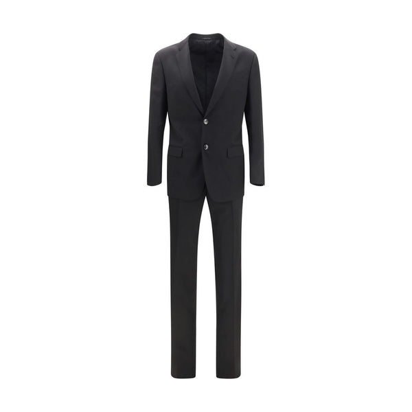 Giorgio Armani Black Wool Oves Aries Two-Piece Suit